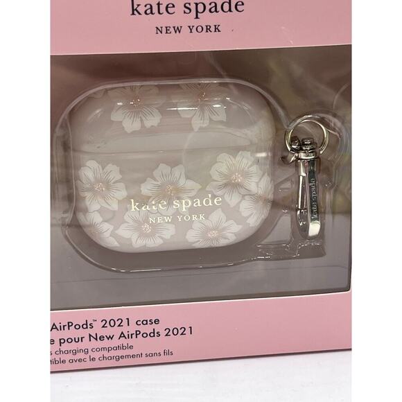 kate spade new york - Protective AirPods 2021 Case Keychain Ring- Hollyhock new - Picture 5 of 10